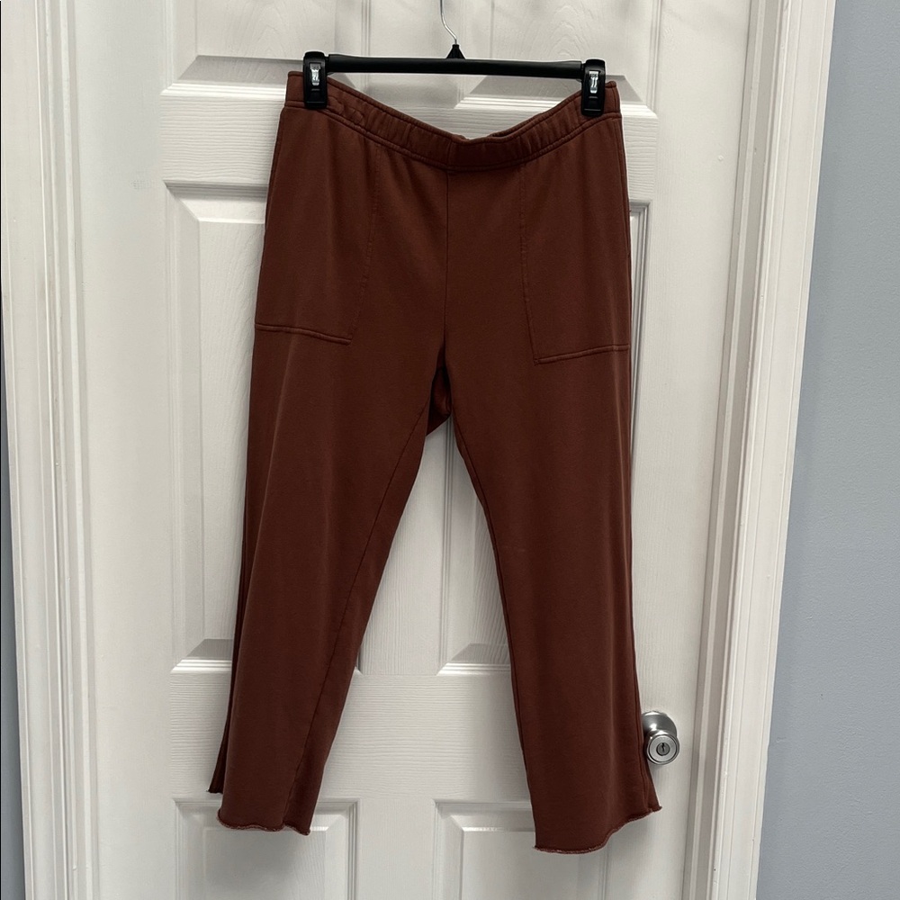 Aerie Brown Ankle Cropped Pants